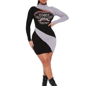 FASHION NOVA Motor Racing Mini Dress